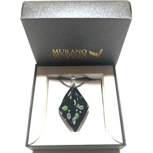 NEW Murano Glass Diamond Shaped Pendant